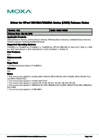Release Notes