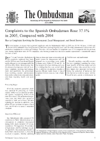 The Ombudsman Summary of the Report to Parliament for 2005 June 2006