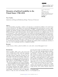 Turchin, P. 2012. “Dynamics of Political Instability in the United