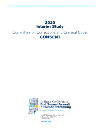 2020 Interim Study Committee on Corrections and Criminal Code: CONSENT