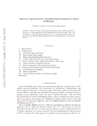 Arxiv:2009.09697V1 [Math.AG] 21 Sep 2020 Btuto Hoy Uhcasswr Endfrcmlxan Complex for [ Deﬁned in Mo Were Tian a Classes Given Such Fundamental Classes