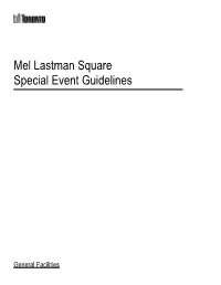 Mel Lastman Square Special Event Guidelines