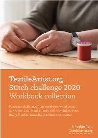 Textileartist.Org Stitch Challenge 2020 Workbook Collection