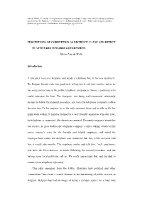 Van De Walle, S. (2008). Perceptions of Corruption As Distrust? Cause and Effect in Attitudes Towards Government