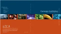 Carnegie Institution Fax: 202.387.8092 0 O of WASHINGTON 7 K C a Y R E N E a G R I E B I N O S T O I T K U T I O N O