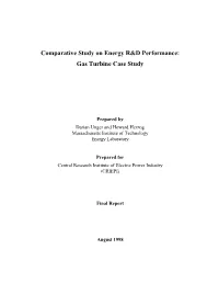 Comparative Study on Energy R&D Performance: Gas Turbine Case
