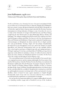 Downloaded from Brill.Com10/01/2021 04:21:42AM Via Free Access 118 Obituary
