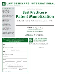 Patent Monetization