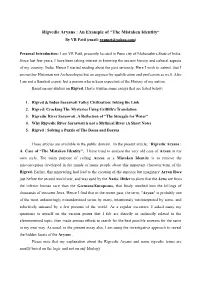 Rigvedic Aryans : an Example of “The Mistaken Identity” by VR Patil (Email: Vrpmet@Yahoo.Com)