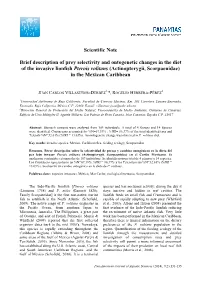 Scientific Note Brief Description of Prey Selectivity and Ontogenetic