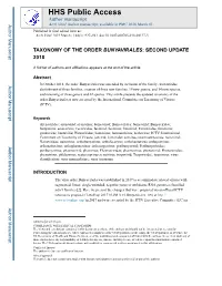 Taxonomy of the Order Bunyavirales: Second Update 2018