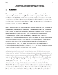 4. Production, Import/Export, Use, and Disposal 4.1