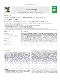 Aerobic Biomineralization of Mg-Rich Carbonates: Implications for Natural Environments