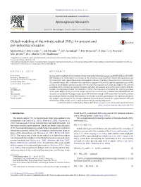 Global Modeling of the Nitrate Radical (NO3)Forpresentand Pre-Industrial Scenarios