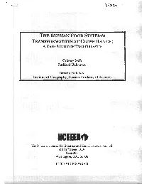 The Russian Food System's Transformation at Close Range: a Case Study of Two Oblast's