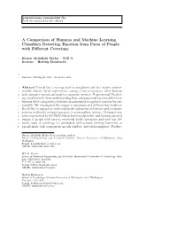 EMOTION CLASSIFICATION of COVERED FACES 1 WHO CAN READ YOUR FACIAL EXPRESSION? a Comparison of Humans and Machine Learning Class