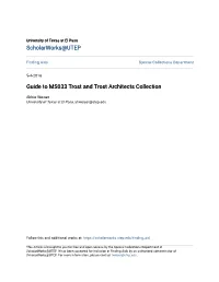Guide to MS033 Trost and Trost Architects Collection