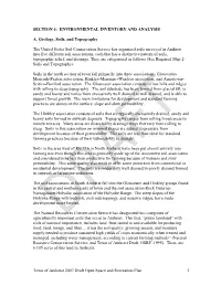 Section 4: Environmental Inventory and Analysis