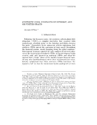 Synthetic Cdos, Conflicts of Interest, and Securities Fraud