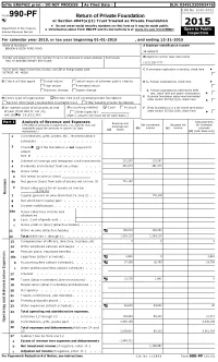 2015 Do Not Enter Social Security Numbers on This Form As It May Be Made Public
