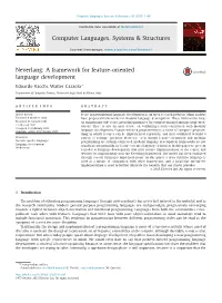 A Framework for Feature-Oriented Language Development