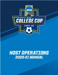 Host Operations Manual