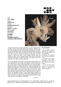 Ostgutcd15 Engl