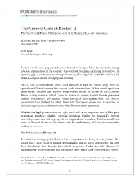 The Curious Case of Rustavi-2 PROTECTING MEDIA FREEDOM and the RULE of LAW in GEORGIA