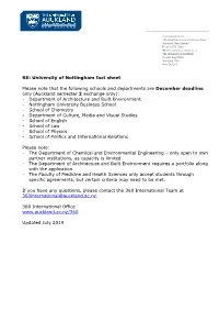 University of Nottingham Fact Sheet Please