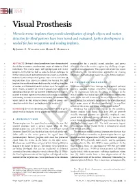 Visual Prosthesis