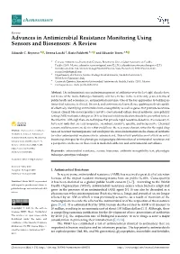 Advances in Antimicrobial Resistance Monitoring Using Sensors and Biosensors: a Review