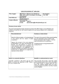EXECUTIVE BOARD 22Nd JUNE 2004 Title of Paper: NET Phase 2, Beeston and Chilwell