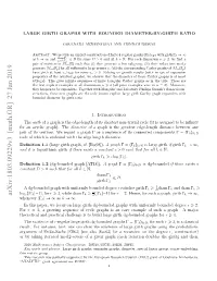 Large Girth Graphs with Bounded Diameter-By-Girth Ratio 3