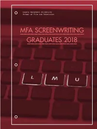 MFA Screenwriting Directory 2018