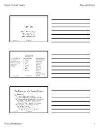 Object-Oriented Desgin Flyweight Pattern George Blankenship 1