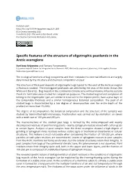 Specific Features of the Structure of Oligotrophic Peatlands in the Arctic Ecoregions