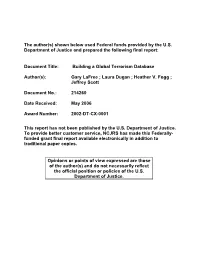Building a Global Terrorism Database