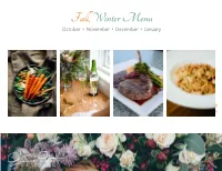 Fall,Winter Menu