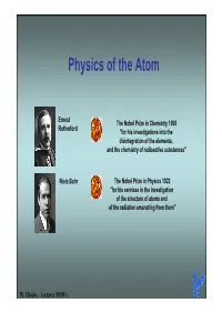 Physics of the Atom