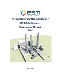 Revitalization and Modernization of REK Bitola, III Phase- Reduction Of