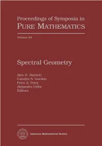 Spectral Geometry, Volume 84