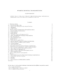 INTERVAL EXCHANGE TRANSFORMATIONS Contents 1. Rotations and Tori 2 1.1. Rotation and Their Coding 2 1.2. Induced Map, Substituti