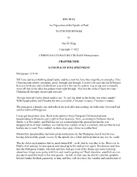 JOY WAY an Exposition of the Epistle of Paul to the PHILIPPIANS By
