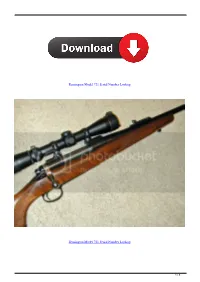 Remington Model 721 Serial Number Lookup