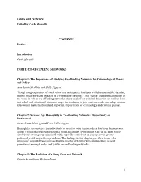 Crime and Networks Edited by Carlo Morselli