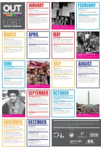 OUT for Safe Schools Yearly Calendar
