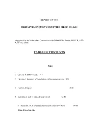 Table of Contents