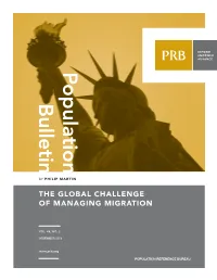 The Global Challenge of Managing Migration