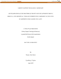 An Examination of the Doctrine of Death and the Afterlife from A