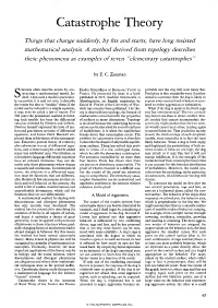 Catastrophe Theory